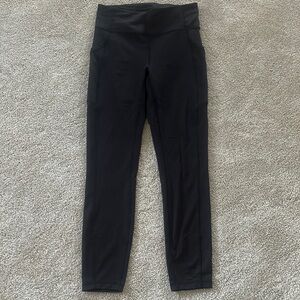 Lululemon Black Wunder Under with Pockets
